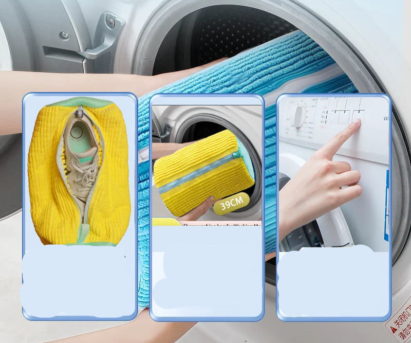 حقيبة غسيل الأحذية – حماية آمنة في الغسالة