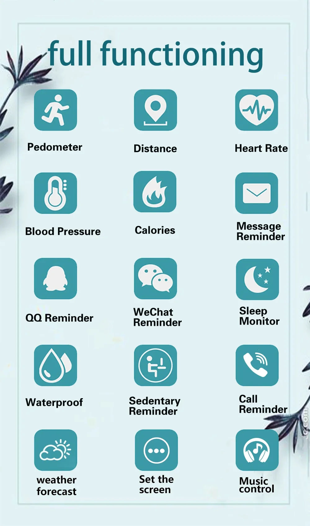 ساعة ذكية رياضية متعددة الوظائف – تتبع النشاط واللياقة