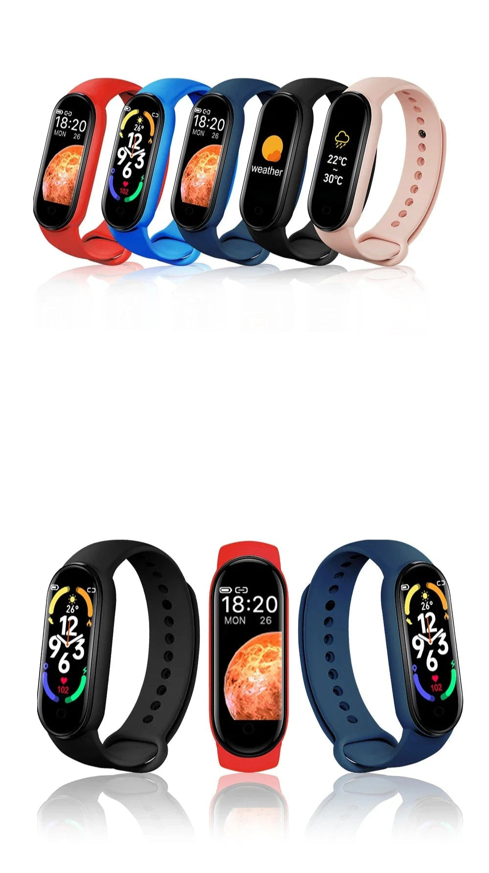 ساعة ذكية رياضية متعددة الوظائف – تتبع النشاط واللياقة